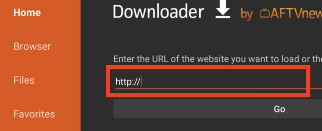 Downloader address bar